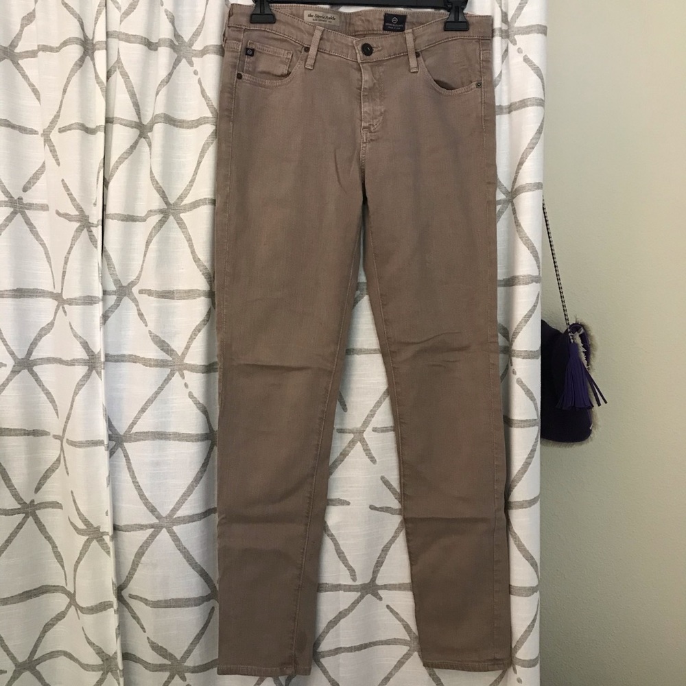 AG tan skinny jeans